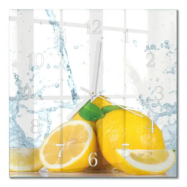 Stakleni četvrtasti sat Citrus