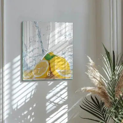 Stakleni četvrtasti sat Citrus