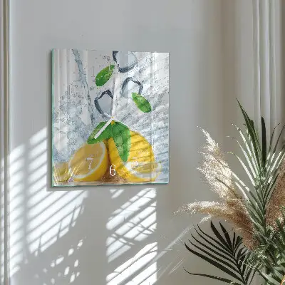 Stakleni četvrtasti sat Citrus