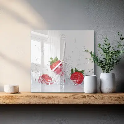 Stakleni četvrtasti sat Jagoda