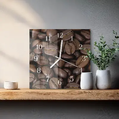 Stakleni četvrtasti sat Kava