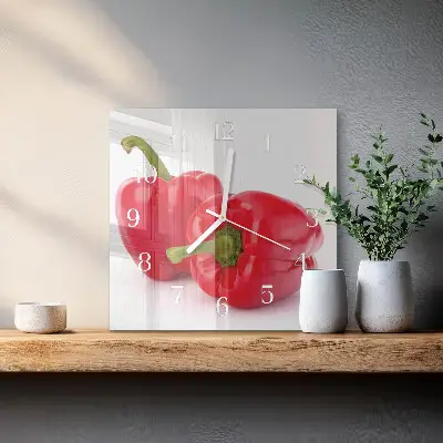 Stakleni četvrtasti sat Papar