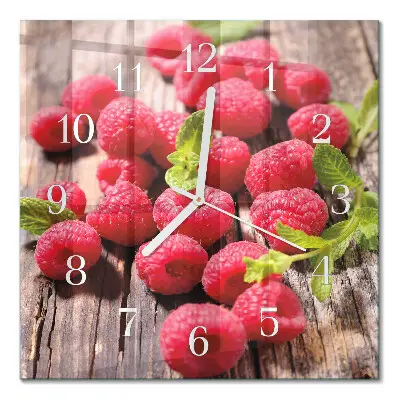 Stakleni četvrtasti sat Maline