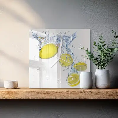 Stakleni četvrtasti sat Limuni