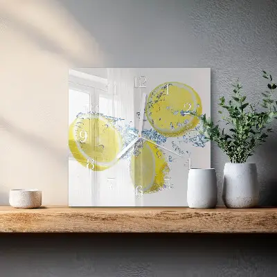 Stakleni četvrtasti sat Limuni