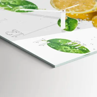 Stakleni četvrtasti sat Citrus