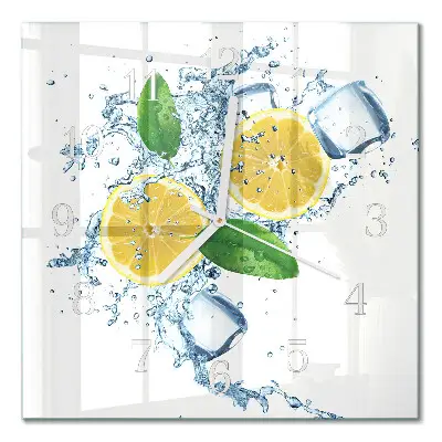 Stakleni četvrtasti sat Citrus