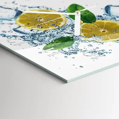 Stakleni četvrtasti sat Citrus