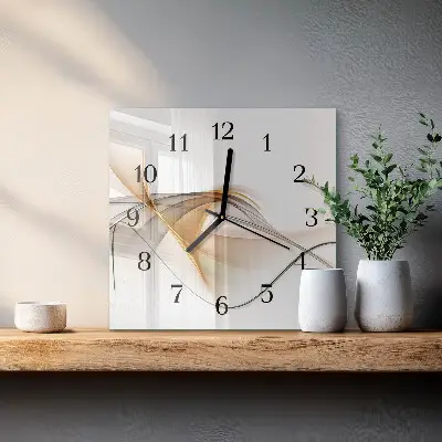 Kvadratni zidni sat Apstrakcija