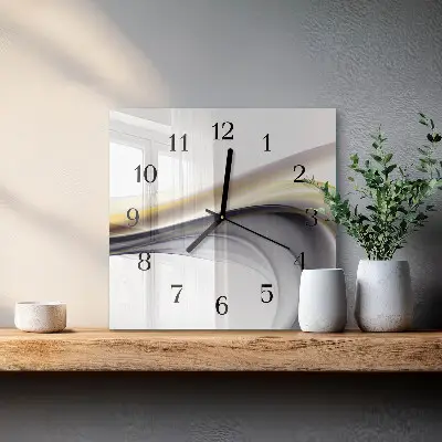 Kvadratni zidni sat Apstrakcija