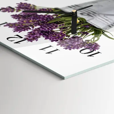 Kvadratni zidni sat Lavanda