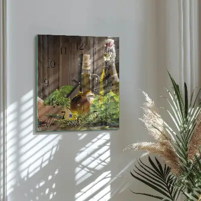 Kvadratni zidni sat Ulje