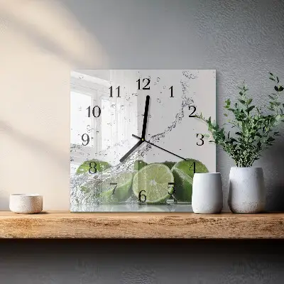 Kvadratni zidni sat Lime
