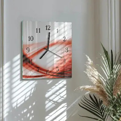 Kvadratni zidni sat Apstraktne linije