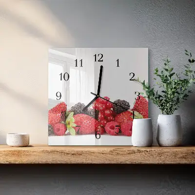 Kvadratni zidni sat Voće
