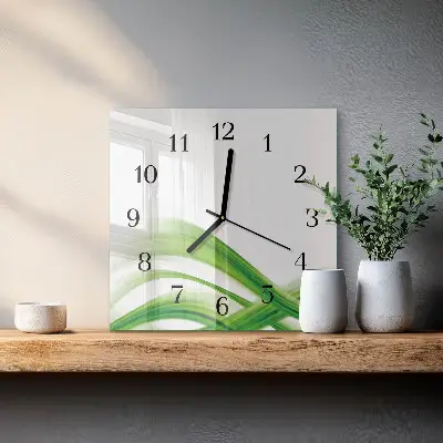 Kvadratni zidni sat Apstraktni val
