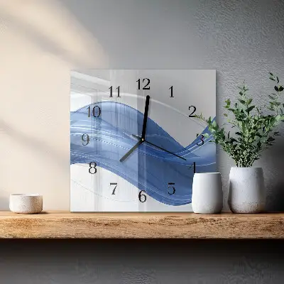 Kvadratni zidni sat Apstraktne linije