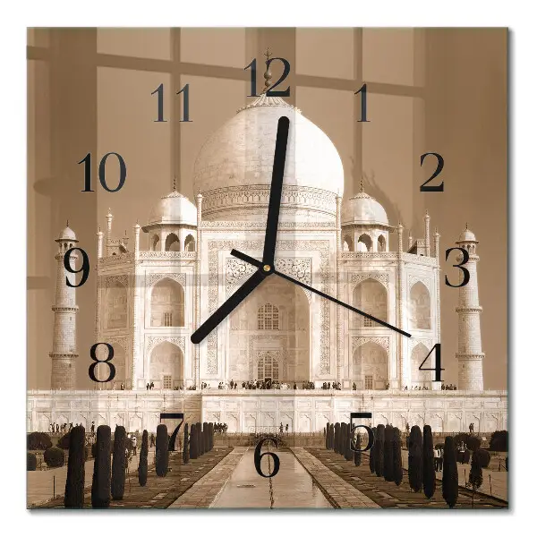 Stakleni sat Taj Mahal u sepiji