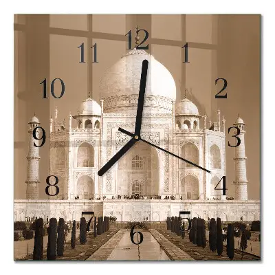 Stakleni sat Taj Mahal u sepiji