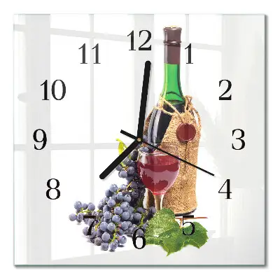 Kvadratni zidni sat Grožđe za vino