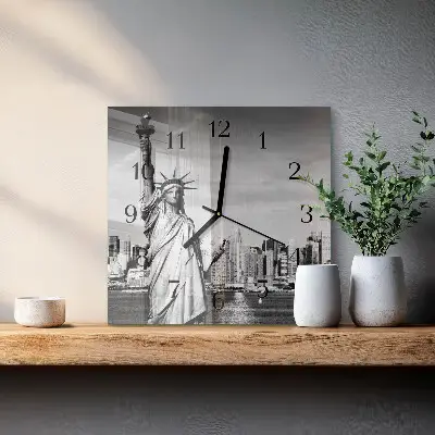Kvadratni zidni sat Kip slobode