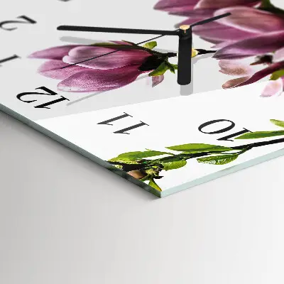 Kvadratni zidni sat Cvijet magnolije