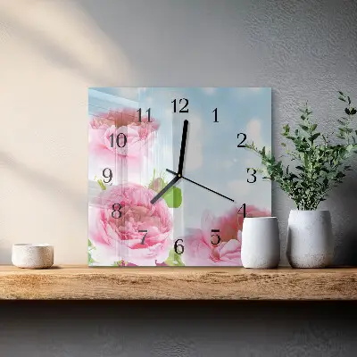 Kvadratni zidni sat Božuri