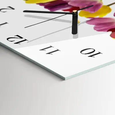 Stakleni sat Šareni tulipani
