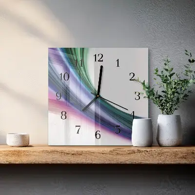 Kvadratni zidni sat Apstraktne linije