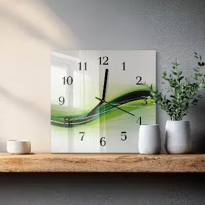 Kvadratni zidni sat Apstraktne linije