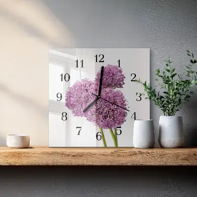 Kvadratni zidni sat Cvijet