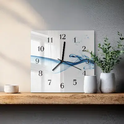 Kvadratni zidni sat Apstraktni dim