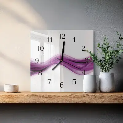 Kvadratni zidni sat Apstraktne linije