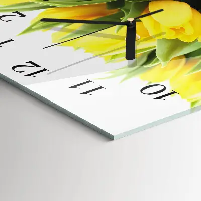 Kvadratni zidni sat Tulipani