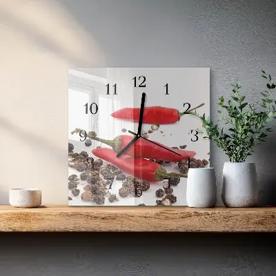 Stakleni sat Čili papričice