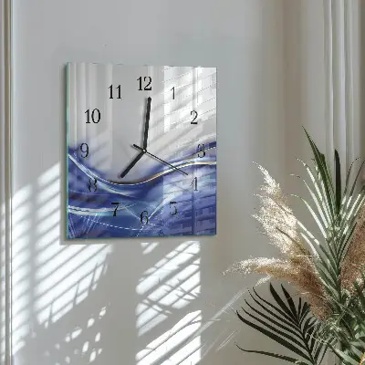 Kvadratni zidni sat Apstraktne linije