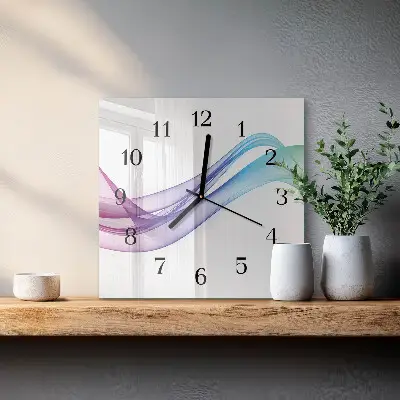 Kvadratni zidni sat Apstraktne linije