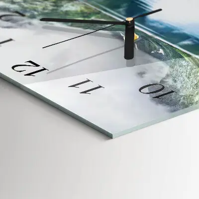 Kvadratni zidni sat Planinsko jezero