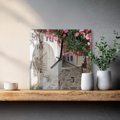 Kvadratni zidni sat Cvjetna aleja