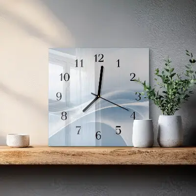 Kvadratni zidni sat Apstraktne linije