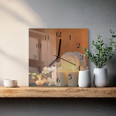 Stakleni sat Spa svijeće