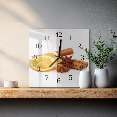 Kvadratni zidni sat Vanilija s limunom