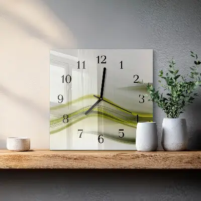 Kvadratni zidni sat Apstraktne linije