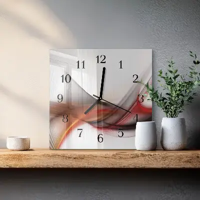 Kvadratni zidni sat Apstraktne linije