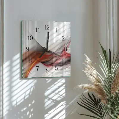Kvadratni zidni sat Apstraktne linije