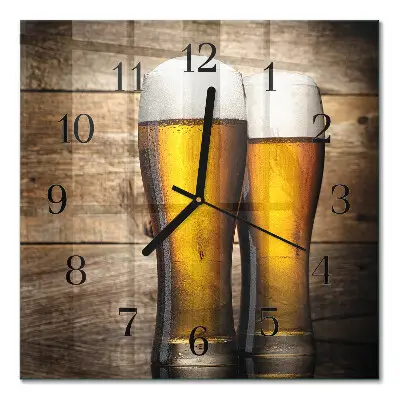 Kvadratni zidni sat Pivo