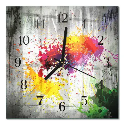 Kvadratni zidni sat Mrlje