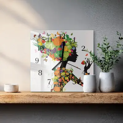 Kvadratni zidni sat Komad