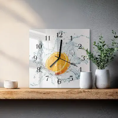 Kvadratni zidni sat Voda