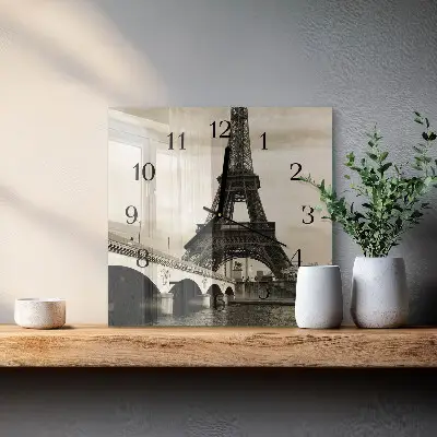 Kvadratni zidni sat Pariz